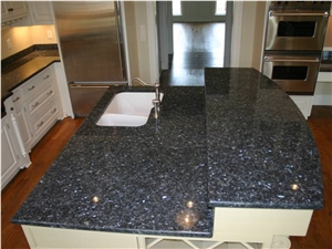 Blue Pearl Granite Kitchen Countertops, Island Tops