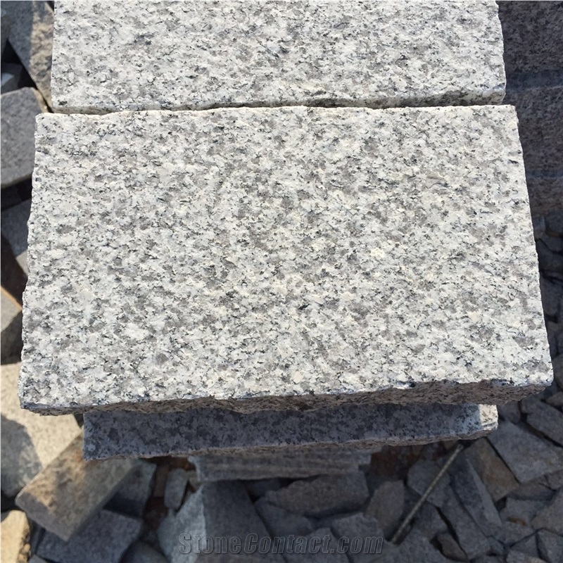 China Granite G603 Top Flamed, Four Sides Natural Split, Cube Stone