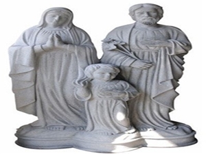China Grey Granite Sculpture, Granite Carved Statue, Human Sculpture