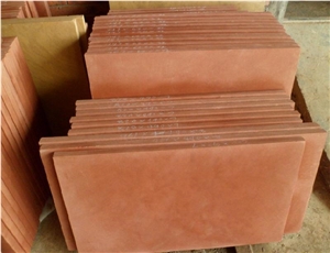 China Red Sandstone Paving Tiles, Floor Covering Tiles