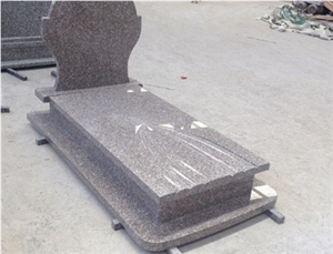 G664 Polished Granite Tombstone/ Red Color Monument