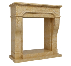 Insert Fireplace, Fireplace Hearth Surround, Emperador Marble Fireplace Mantel