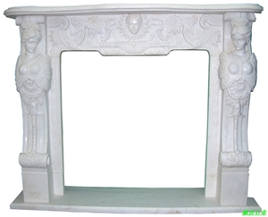 Insert Fireplace, Fireplace Hearth Surround, Emperador Marble Fireplace Mantel