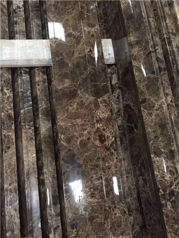Marble Stone Pencil Liners Dark Emperador Floor Trim for Base Board
