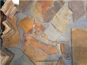Natural Stone Irregular Flagstone Natural Split for Exterior Dector, Flagstone Walkway Pavers