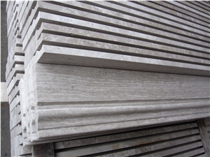 Popular Design White Serpeggiante Marble Chair Rail, Interior Building Stone Border