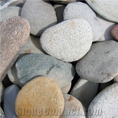 Rain Bow River Stone Pebble Stone, Flat River Stone