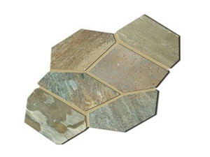 Slate Flagstone Pattern, Slate Tiles for Floor Covering, Wall Cladding Use, Natural Split Finish