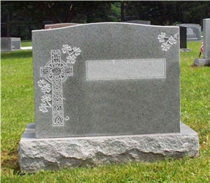 Western Style G603 Granite Tombstone, Heart Shaped Angel Headstone Monument Design