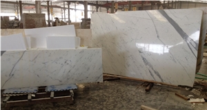 White Calacatte Marble Tiles, Marble Cut to Size, White Marble Tiles for Decoration