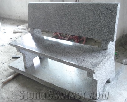 White Granite Garden Bench, China Granite Bench for Garden