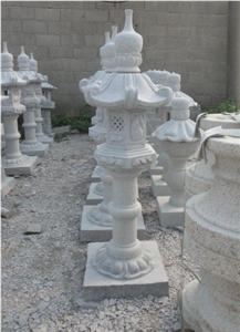 White Granite Lantern, Landscaping Product, Garden Series Product