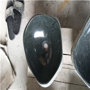 Bowls Vessel Oval Hand Wash Basins, Natural River Stone Black Grey Stone, Bathroom Sinks,Cheap Price,Countertop,Bath Top,Hotel,House,China