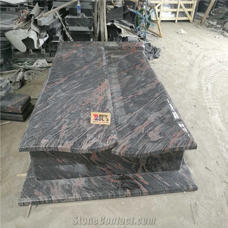 China Aurora Granite Polished Western Style Tombstone,Cross Shape Headstone,Cheap Upright Monuments,Poland Gravestone,Cheap Prices,European Style