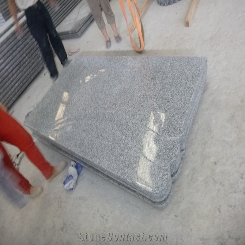 China Cheap G623 Polished Tombstones,Headstones, Monuments,Mountain Silver Light Crystal Grey Granite,Hungray Style Single,Cemetery Funeral Gravestone