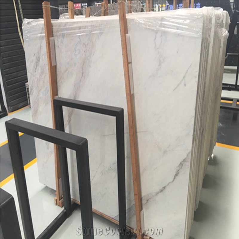 China Cheap Volakas White Marble with Black Veins,Wall Cladding,Bathroom,Hotel,Paving Tiles,Big Slab,Project,Buliding