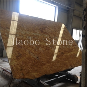 China Quarry Beautiful Imperial Gold Granite Slab&Tiles&Curb Available in 2cm & 3cm,Paving Block,Floor Tiles, Wash Sink,Basin,Worktop Wholesale Price