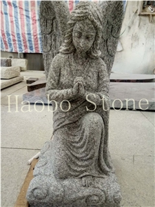 China Quarry Natural Stone Life Size Customize Granite Angel Design Statues for Indoor Decoration,Natural Stone Small Sculpture ,Wholesale Cheap Price