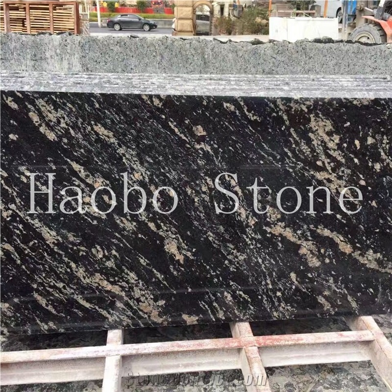 China Quarry Polished Natural Stone Cheap Custom Cut to Size Outdoor Titanium Granite