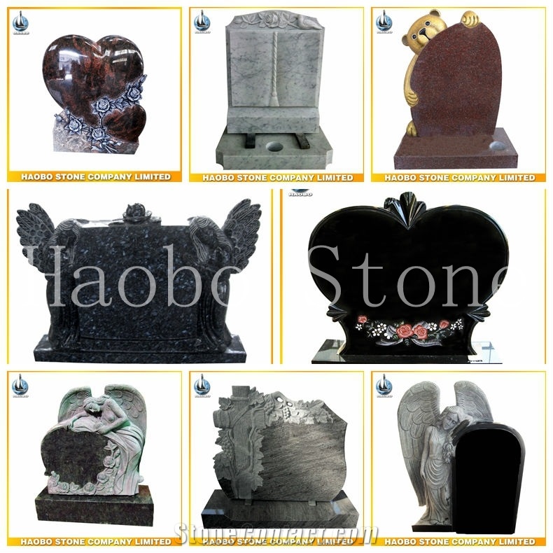 Custom High Quality Best Price Tombstone Seller China Quarry Natural Stone Headstone Memorials Kashmir White Granite Monument with Carved Rose Design
