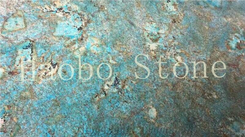 Natural Stone China Quarry Custom Cut to Size Top Quality Fantasy Blue Quartzite Slabs for Interior Decoration ,Dinning Table Set,Floor Tiles ,Price