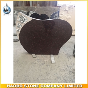 Western Style Gravestone Cat Eye Granite Tombstone Book Shaped Design with Carved Rose Headstone Direct Sale Upright Headstone Cemetery Tombstone