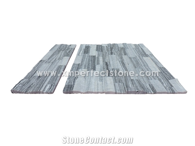 Grey Culture Slate Tiles/Gray and White Color Culture Stone Tiles,Natural Split Face Culture Stone