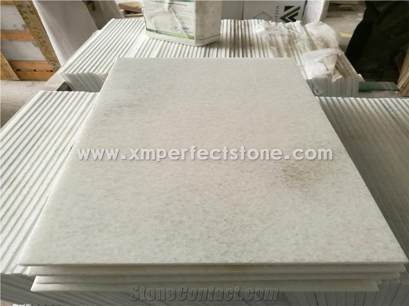 Honed Thassos White Marble Tiles/Sichuan Crystal White Marble,Chinese Thassos Cut to Size