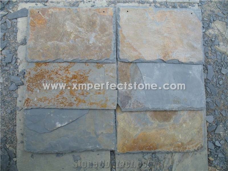 Rusty Slate Roof Tiles/Chinese Rusty Roofing Slate Tiles/Tile Roof Natural Split