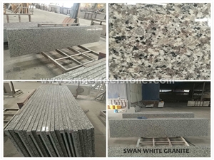 Swan White Granite Kitchen Counter Top/Granite Worktops/Granite Bar Top/ Granite Kitchen Top/Stone Kitchen Desk Top