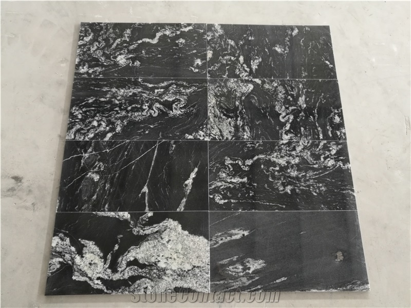 Nero Fantasy Granite Slabs, China Black Granite,Royal Ballet