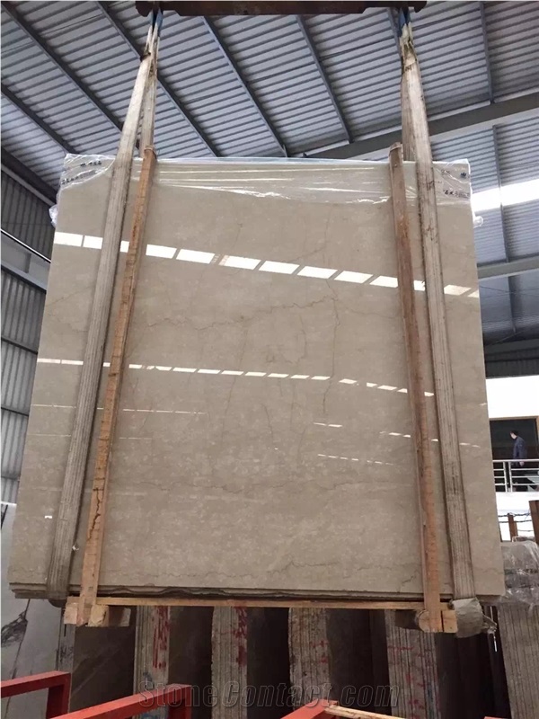 Botticino Semi Classico Marble Beige Marble Italy Polished Cut to Size for Flooring Tiles, Wall Cladding Slab for Counter Tops, Vanity Tops