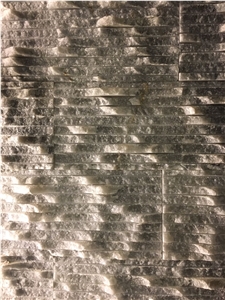 Rough Textured Antilop Grey Marble Wall Tiles, Grey Sparkly Marble Chiselled Wall Tile, Waterfall Tile, Lansdcape Stone