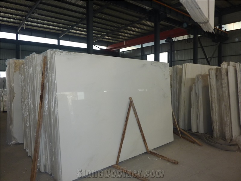 China White Marble Quarry Owner Factory Slabs Tiles in 60x30x1cm 30x30x1cm Orient White Marble in High Polished Clean Surface