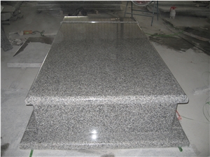 Gray Granite Monuments in Poland Styles-Polish Tombstone-Headstone-Kerbsets in 200x100x30cm High Polished G
