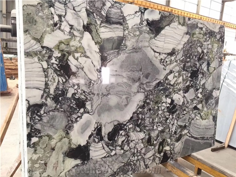 Ice Green Marble, Jade Green Slabs, Crystal Stone, Transparent Jade for Decor, Polished Building Material