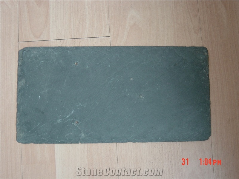 Natural Split Roof Slate Tile, Grey Slate Roof Tiles-China Black Roofing Material -Cheap Price Split Finished in Dark Gray -Good Package and Quality