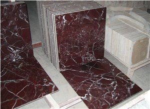 Rosa Lepanto Marble Slabs, Tiles, Roasso Antico Dttalia, Violet Marble Tiles Polished, 18mm Thickness