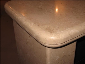 Ebur Limestone Countertops, Honed-Polished