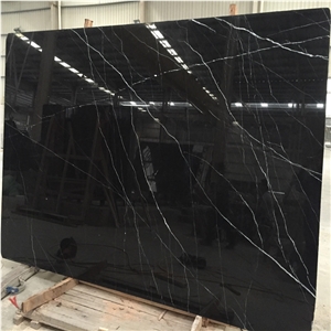 Black Cloud Marble Nero Marquina Marble Black Marquina Marble Slab and Tiles
