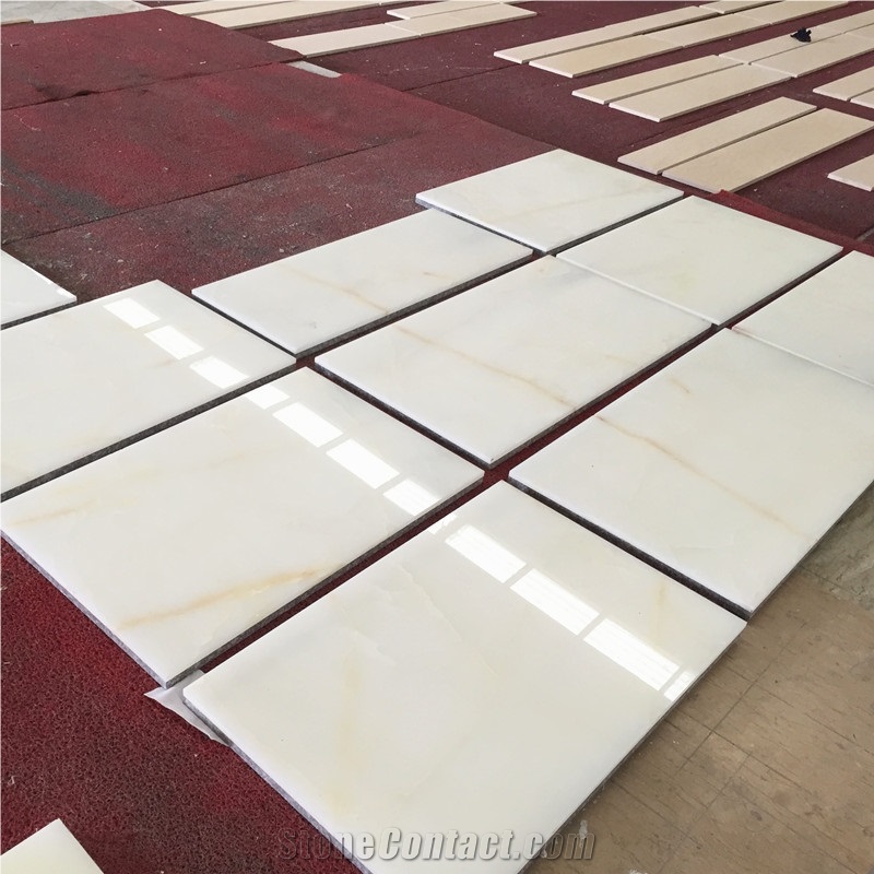 Building Material White Onyx Tile Super White Onyx Floor Covering(30x60cm)