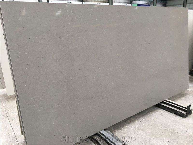 Artificial Quartz Stone Couldy Grey Quartz Stone Solid Surfaces Polished Slabs & Tiles Engineered Stone for Hotel Kitchen Bathroom Counter Top