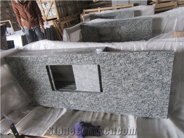 Hubei G603 Padang Light Grey Granite,Sesame White,Bianco White Granite Kitchen Countertops,Kitchen Island,Bench Tops,Bar Top,Kitchen Worktops