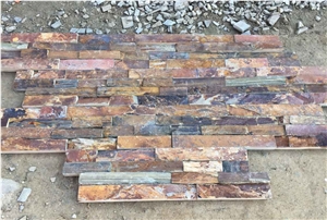 Rusty Slate Culture Stone, Rough Surfaces Without Cement. Stacked Stone Veneer,Flexible Stone Veneer and Exposed Wall Stone