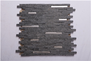 Slate and Culture Stone Mosaic Tile for Walling Flooring,Slate Stone Mosaic Tile,Slate Mosaic Tile Pattern,High Quality Slate Mosaic