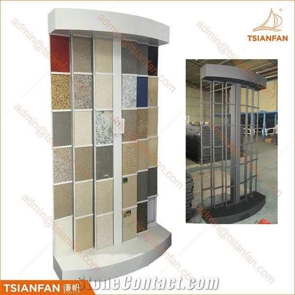 Granite And Marble Quartz Stone Display Stand For Exhibition