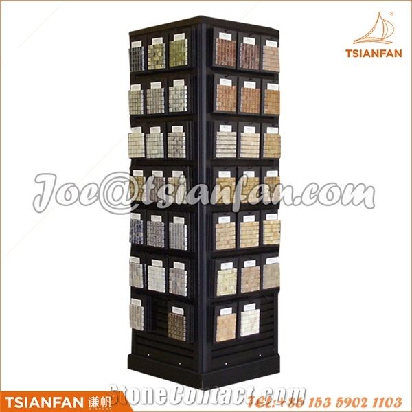 High-End Custom Rotatable Mosaic Tile Exhibition Stand