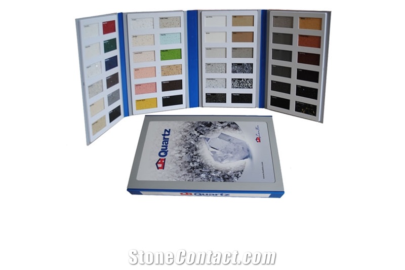 Py022 4 Pages Separable Plastic Stone Tile Sample Book