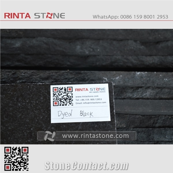 Dyed Black Granite China Taiwan Chili Painted Stone Oil Imperial Black Pure Full Absolute Black Cheaper Stone Tiles Slabs