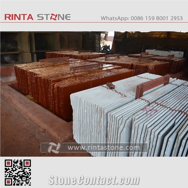Dyed Red Granite China Taiwan Tianshan Painted Chili Imperial Tiles